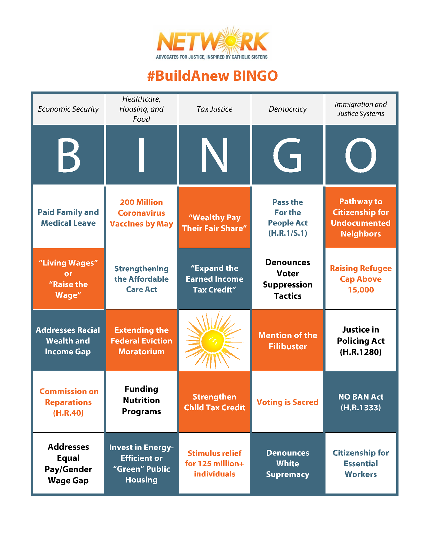 BuildAnew BINGO 2021