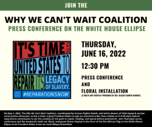 ReparationsNow - The Why We Can't Wait Coalition