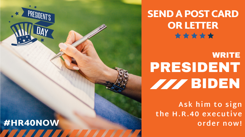 President's Day Letter Writing Campaign to President Biden