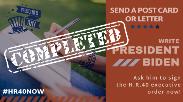 Your Advocacy for Reparations is Appreciated!