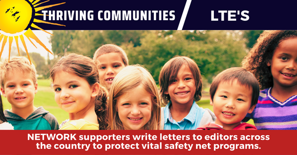 Letters to the Editor support the Thriving Communities Campaign