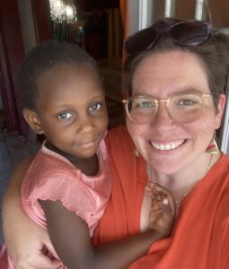 Sr. Eilis McCulloh, HM, pictured with Eilis, amember of the Congolese community in Cleveland, Ohio.