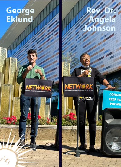 George Eckland, Coalition for the Homeless and Rev. Angela Johnson, Grace Hope Presbyterian Church 