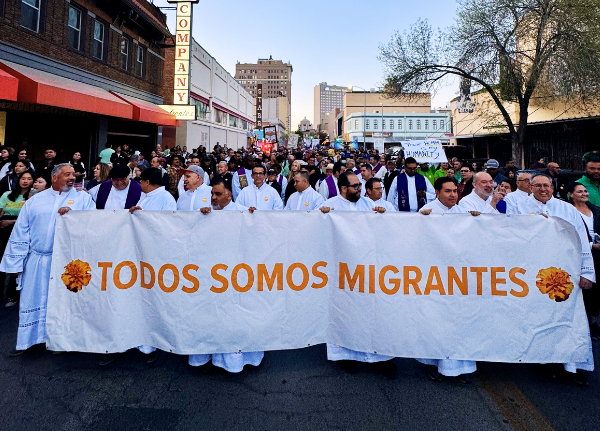 Marchers at the "Do Not Be Afraid" Vigil