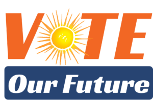 Vote Our Future logo
