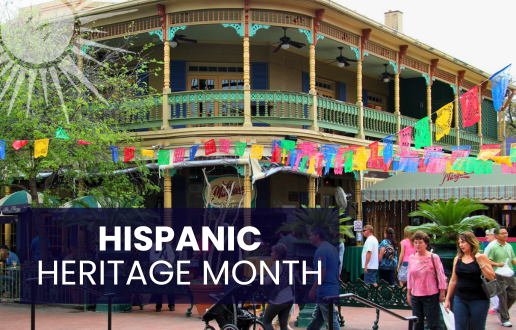 photo of San Antonio's market square, the largest Mexican market in the U.S.