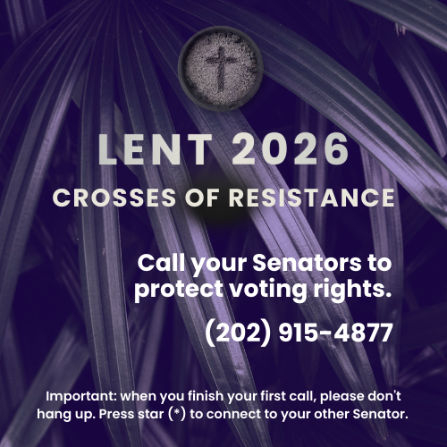 Lent 2026 palm leaves call-in homepage