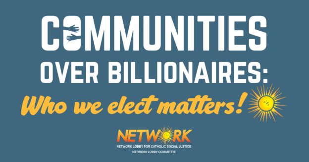 logo for Communities Over Billionaires: Who We Elect Matters